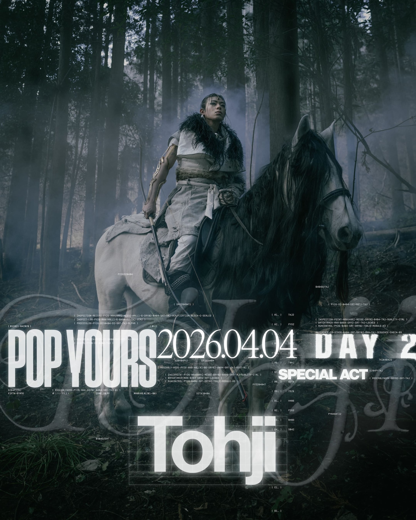 「POP YOURS 2026」Tohji出演告知ビジュアル
