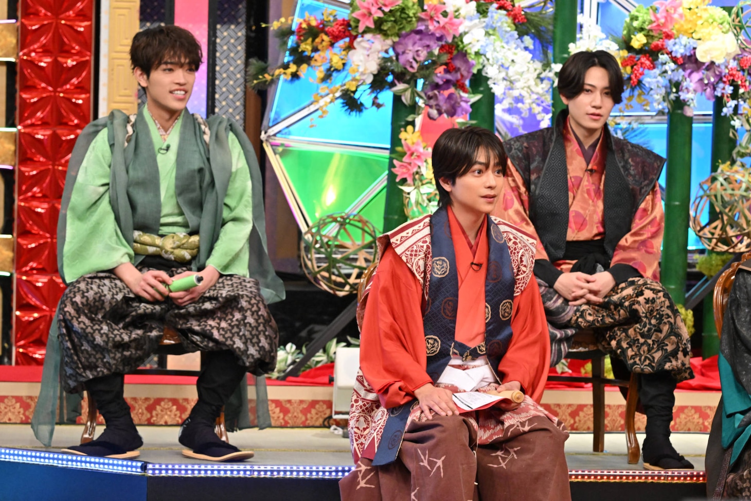 左から原嘉孝、佐藤勝利、橋本将生。©テレビ朝日