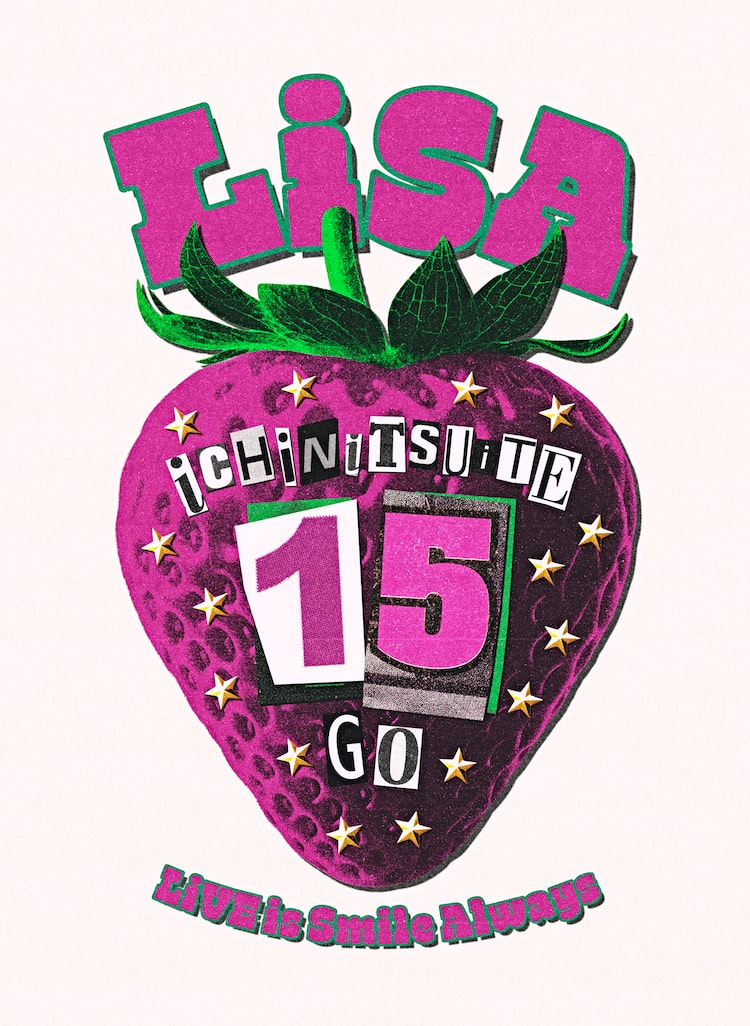 LiSA「LiVE is Smile Always～15～（iCHiNiTSUiTE GO）」ロゴ