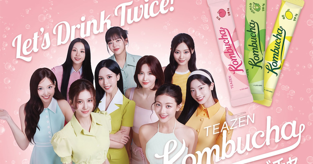 TWICEがTEAZENコンブチャの新イメージ