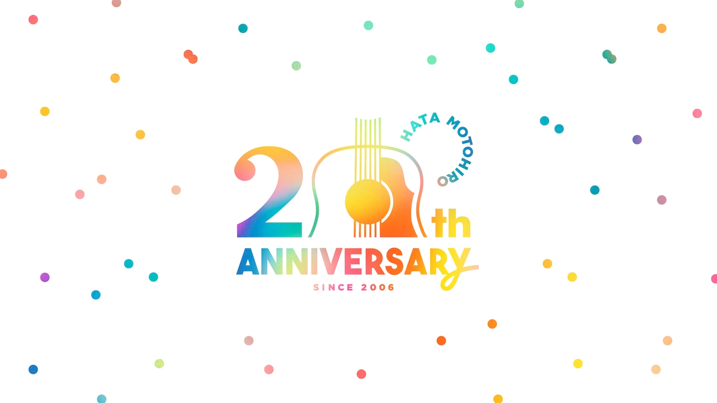 秦基博のメジャーデビュー20周年を記念したロゴ。