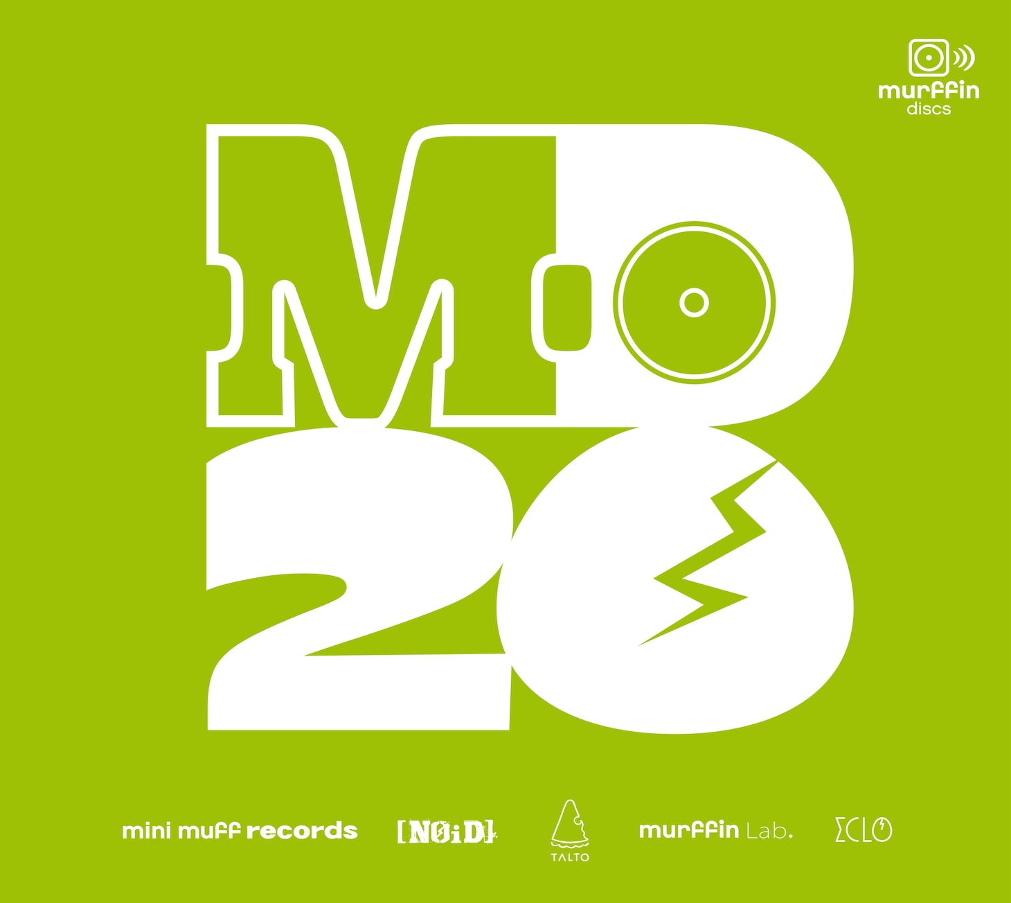 「murffin discs 20th Anniversary」ロゴ