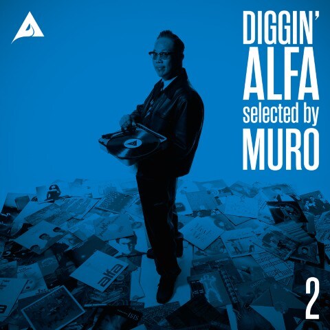 MURO「DIGGIN' ALFA -selected by MURO- 2」LP2（青盤）ジャケット