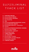 m-flo「SUPERLIMINAL」トラックリスト