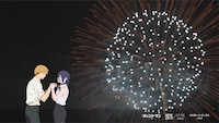 劇場版「チェンソーマン レゼ篇」、「IRIS OUT」「JANE DOE」のヒットを記念した「お台場レインボー花火」より。© 2025 MAPPA／チェンソーマンプロジェクト ©藤本タツキ／集英社