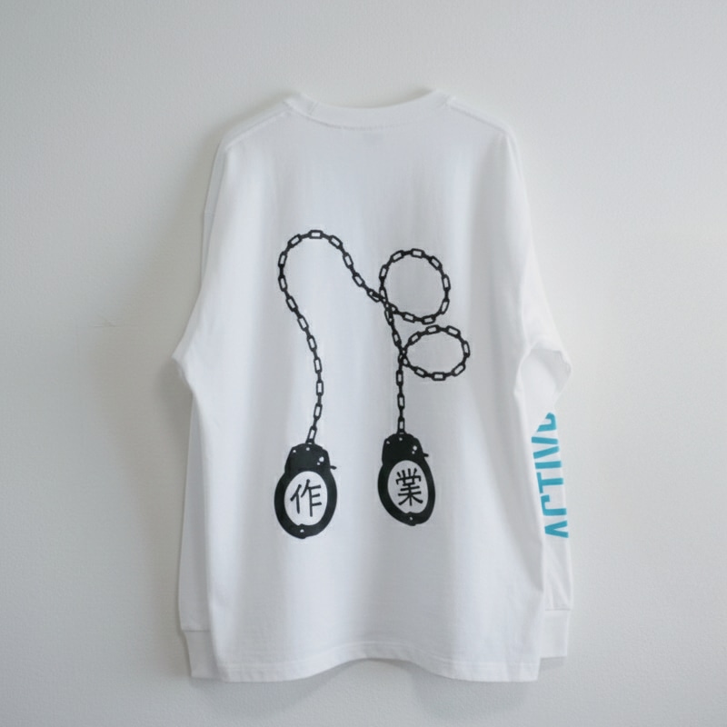 「中原昌也作業日誌 2004→2007」ロングスリーブ Remixed by 宇川直宏（バック）