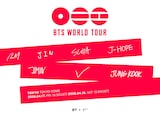 東京ドームで行われる「BTS WORLD TOUR IN JAPAN」の告知ビジュアル。