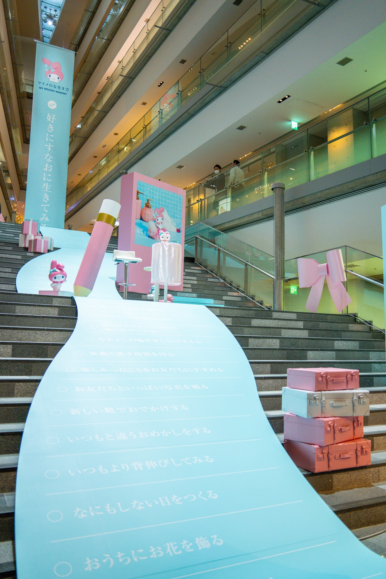 「好きにすなおに生きてみる展 WITH MY MELODY」の様子。