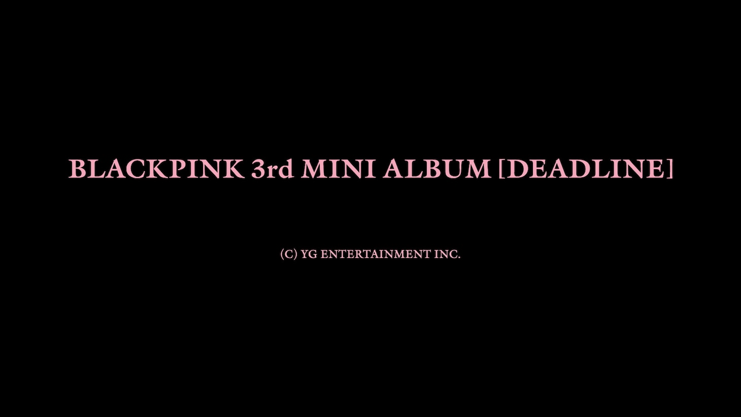 BLACKPINK「DEADLINE」告知ビジュアル