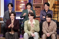 「しゃべくり007」に登場するSixTONES。©日本テレビ