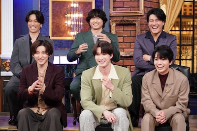 「しゃべくり007」に登場するSixTONES。©日本テレビ