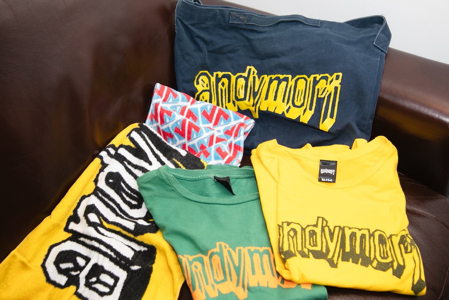 田中真琴が所有しているandymori関連のグッズ。