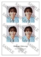 桜木雅哉。「原因は自分にある。カレンダー2026.4-2027.3」スタダ便特典の履歴書サイズソロカット。