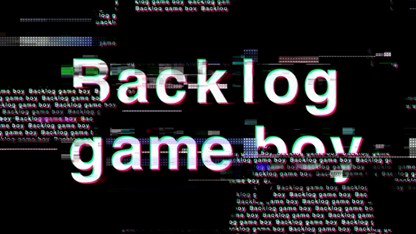 「バックログ・ゲーム・ボーイ」ミュージックビデオのワンシーン。