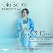 「Oki Sojiro Billboard Live ～GALLERY～」告知ビジュアル