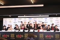 「ROOTS66 -NEW BEGINNING 60- supported by tabiwa」記者会見の様子。