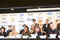 「ROOTS66 -NEW BEGINNING 60- supported by tabiwa」記者会見の様子。