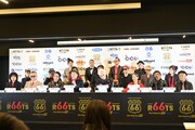 「ROOTS66 -NEW BEGINNING 60- supported by tabiwa」記者会見の様子。