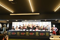 「ROOTS66 -NEW BEGINNING 60- supported by tabiwa」記者会見の様子。