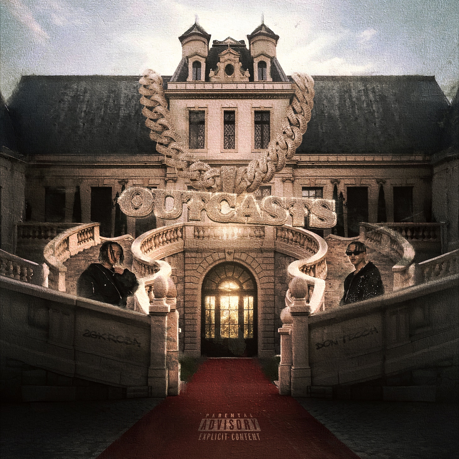 2GK Rosa & Don Tecch「OUTCASTS」配信ジャケット