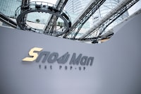 「Snow Man 1st POP-UP」の様子。