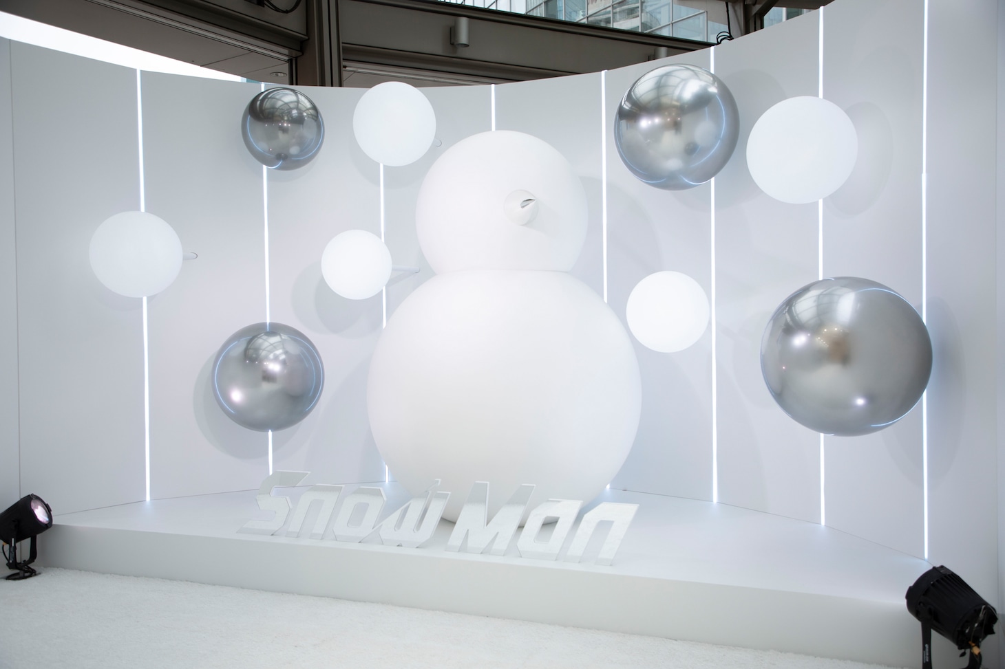 「Snow Man 1st POP-UP」の様子。