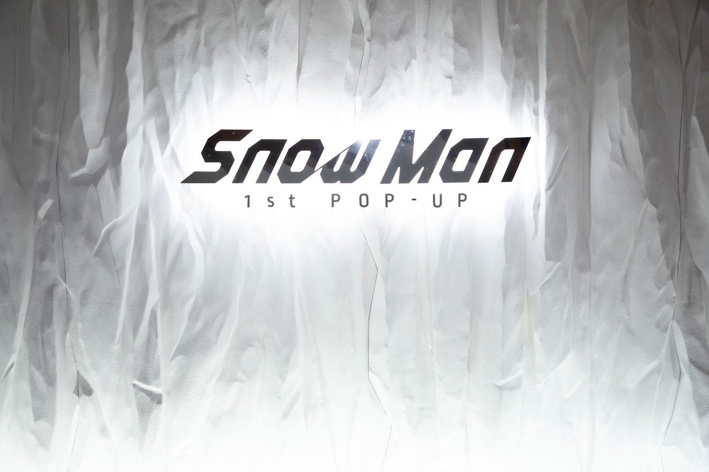 「Snow Man 1st POP-UP」の様子。