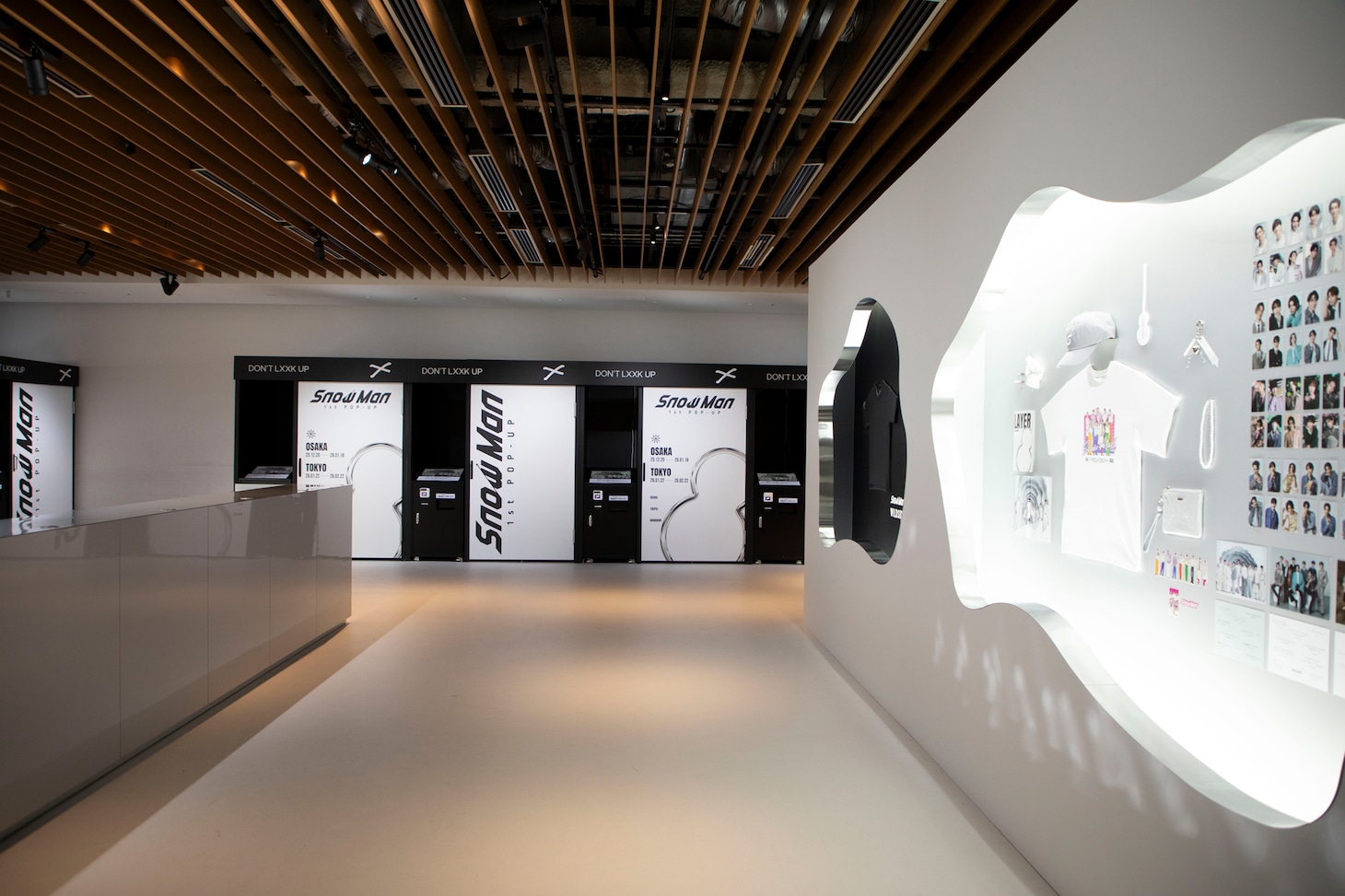 「Snow Man 1st POP-UP」の様子。