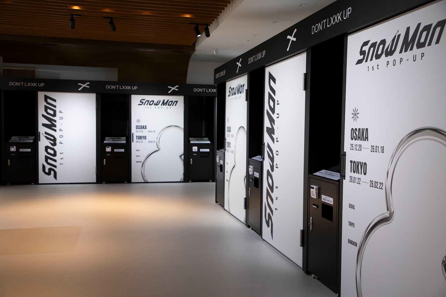 「Snow Man 1st POP-UP」の様子。