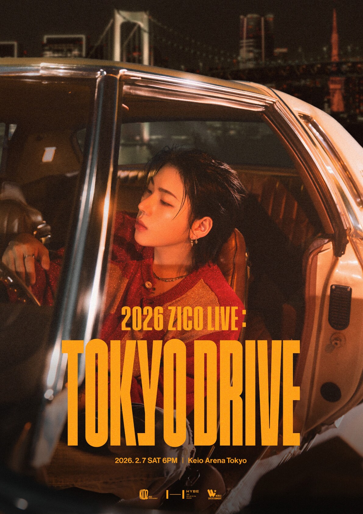 2026 ZICO LIVE : TOKYO DRIVE」告知ビジュアル [画像・動画ギャラリー