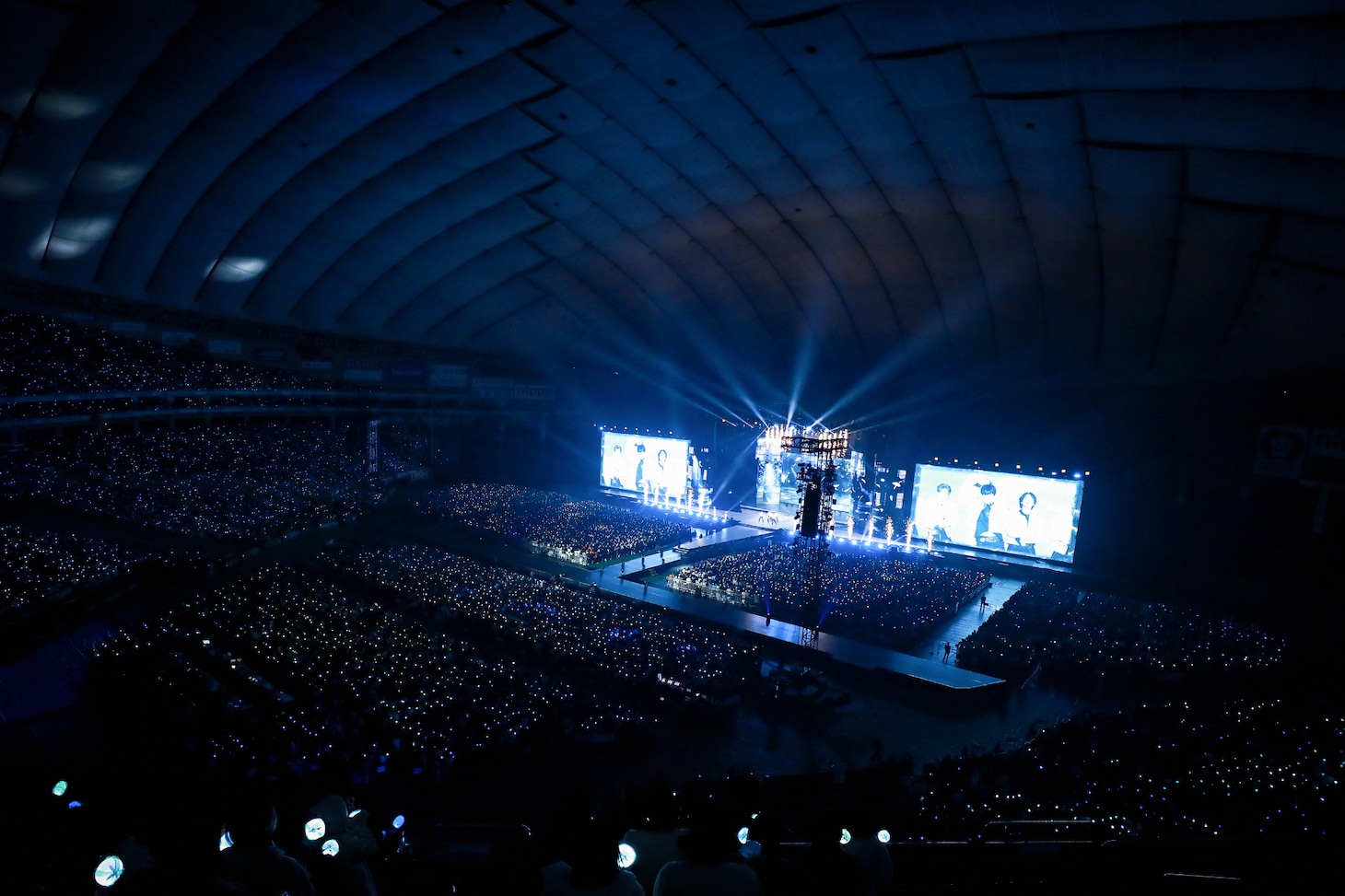 「TOMORROW X TOGETHER WORLD TOUR ＜ACT : TOMORROW＞ IN JAPAN」東京ドーム公演の様子。(P)&(C) BIGHIT MUSIC