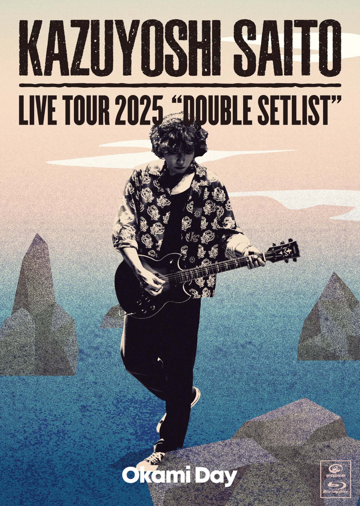 斉藤和義「KAZUYOSHI SAITO LIVE TOUR 2025 DOUBLE SETLIST ～オオカミDAY～ Live at Sagami Women's University Green Hall 2025.07.13」ジャケット