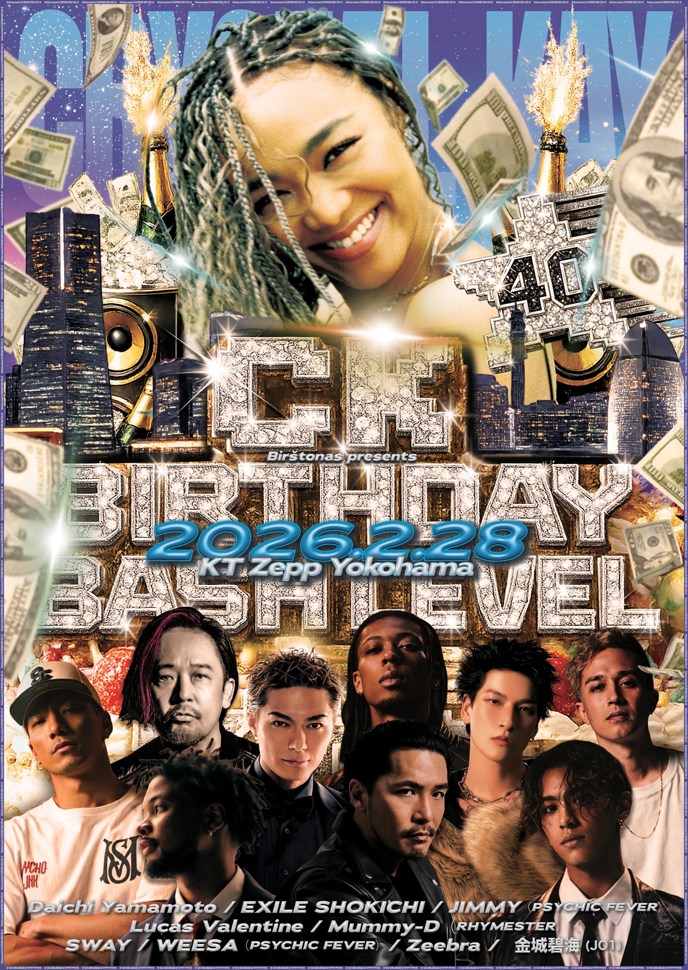 「Birštonas presents CK BIRTHDAY BASH LEVEL 40」ビジュアル