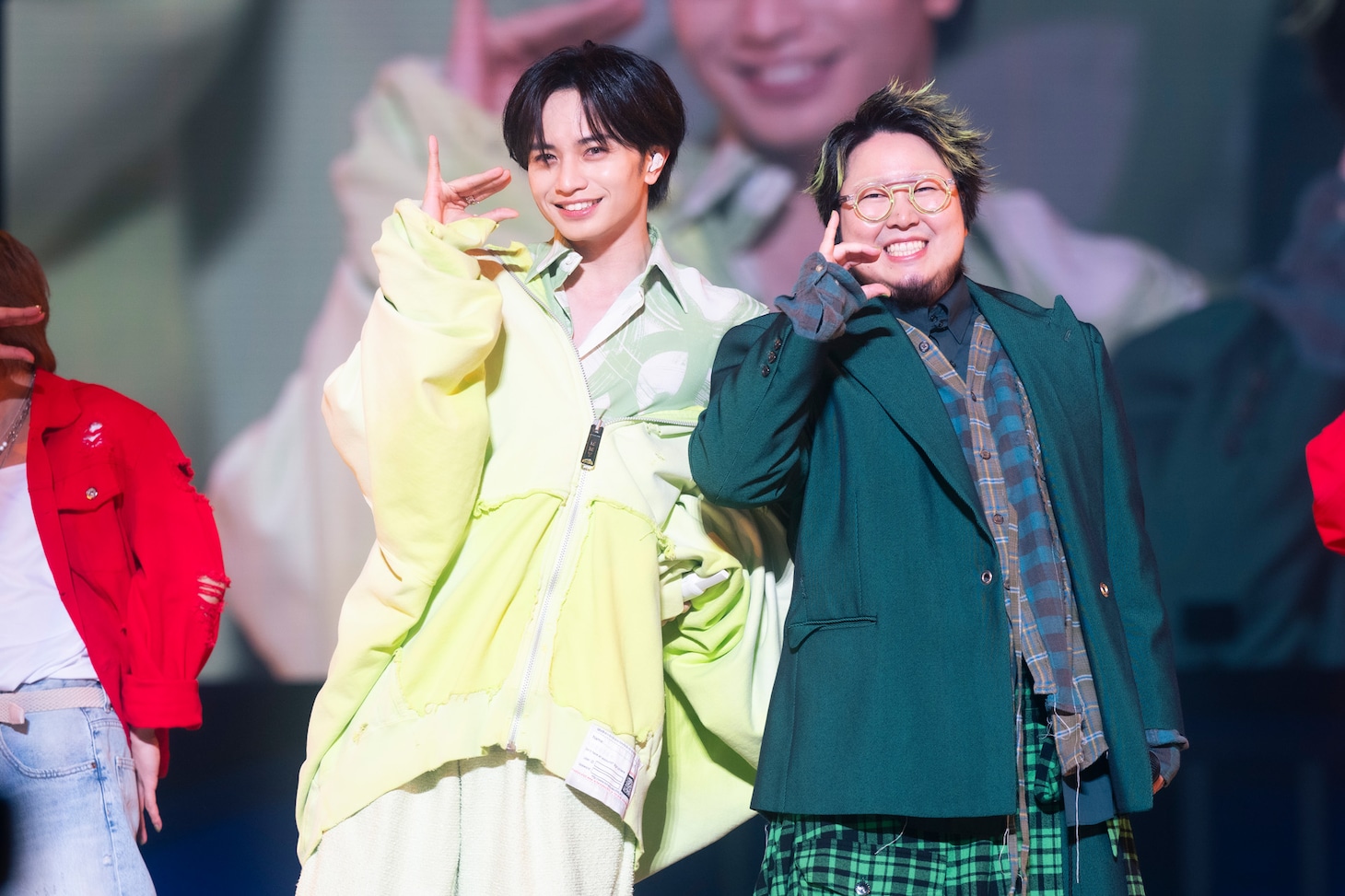 1月23日の夜公演にこっちのけんとがゲスト出演。（撮影：田中聖太郎）