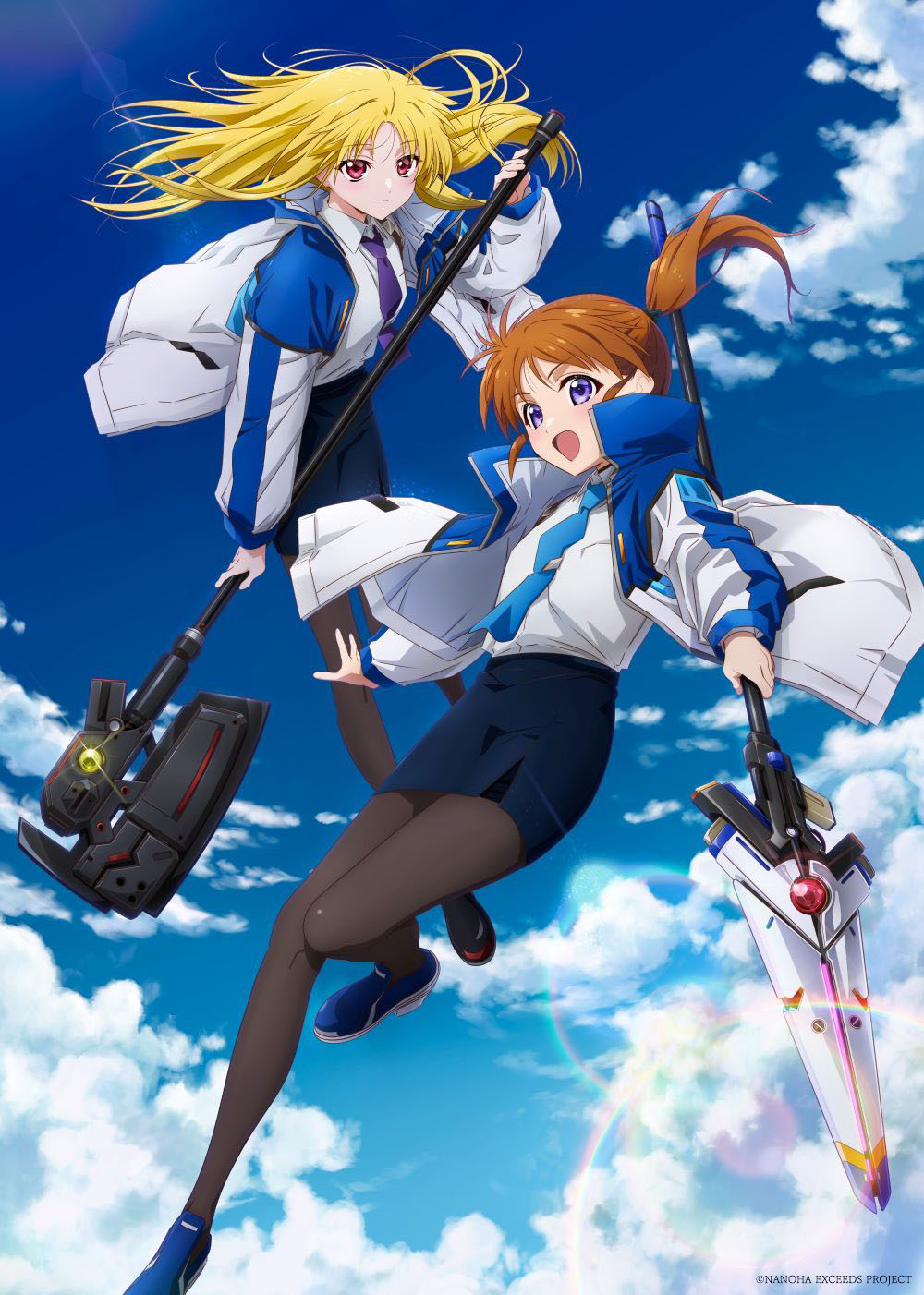 TVアニメ「魔法少女リリカルなのは EXCEEDS Gun Blaze Vengeance」ティザービジュアル ©NANOHA EXCEEDS PROJECT