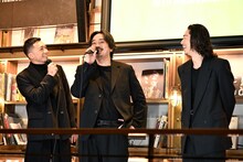 左からSWAY、青柳翔、EXILE AKIRA。