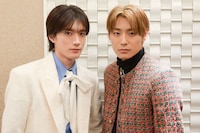 山中柔太朗（M!LK）と髙松アロハ（超特急）。