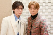 山中柔太朗（M!LK）と髙松アロハ（超特急）。