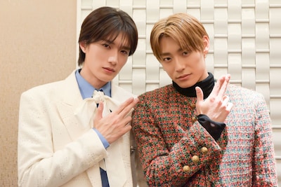 山中柔太朗（M!LK）と髙松アロハ（超特急）。