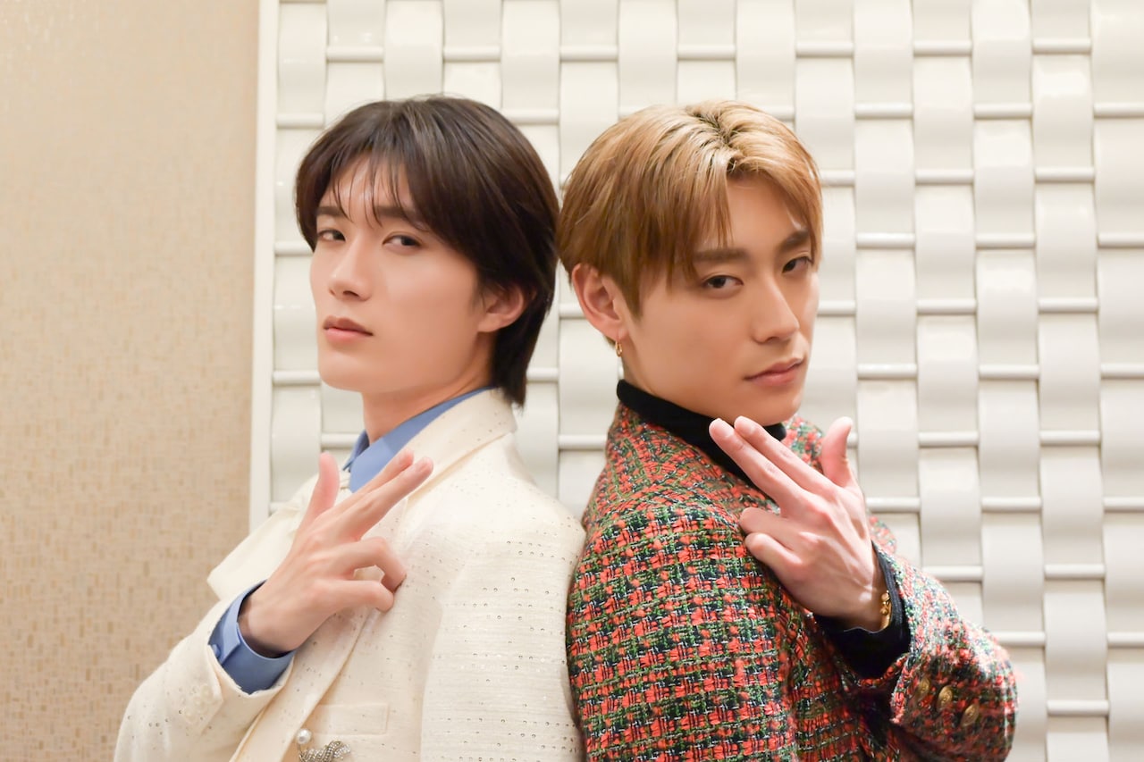 山中柔太朗（M!LK）と髙松アロハ（超特急）。