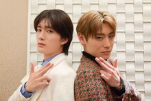 山中柔太朗（M!LK）と髙松アロハ（超特急）。