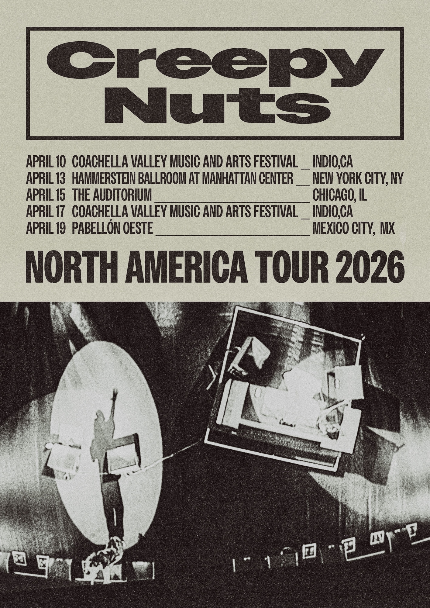「Creepy Nuts NORTH AMERICA TOUR 2026」告知ビジュアル
