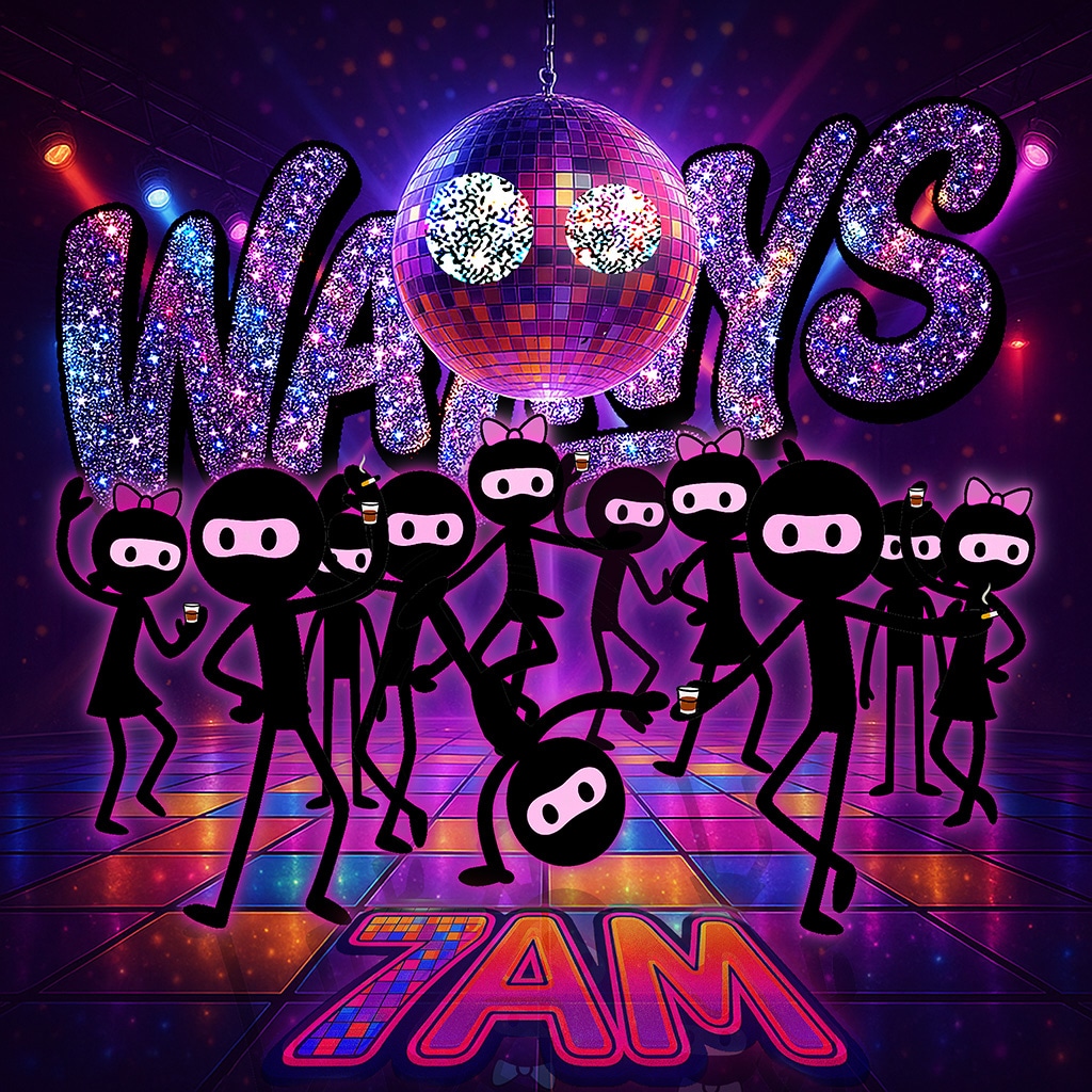 WAYNYSの4カ月連続EP第2弾「7AM」ジャケット。