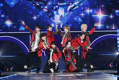 関西ジュニアとして活動する、嶋崎斗亜、西村拓哉、大西風雅、岡﨑彪太郎、渡邉大我、AmBitiousの永岡蓮王、山中一輝、井上一太。