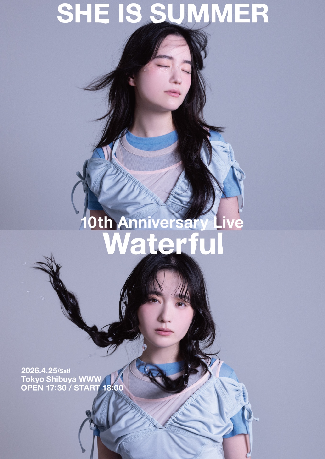 「SHE IS SUMMER 10th Anniversary Live『Waterful』」キービジュアル
