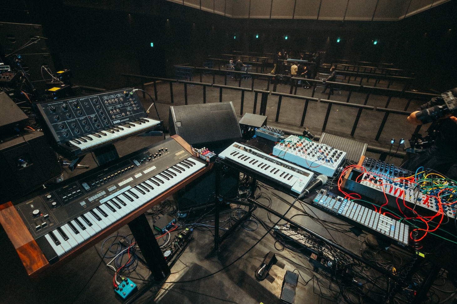 柴田碧の機材。（Photo by Kosuke Ito）