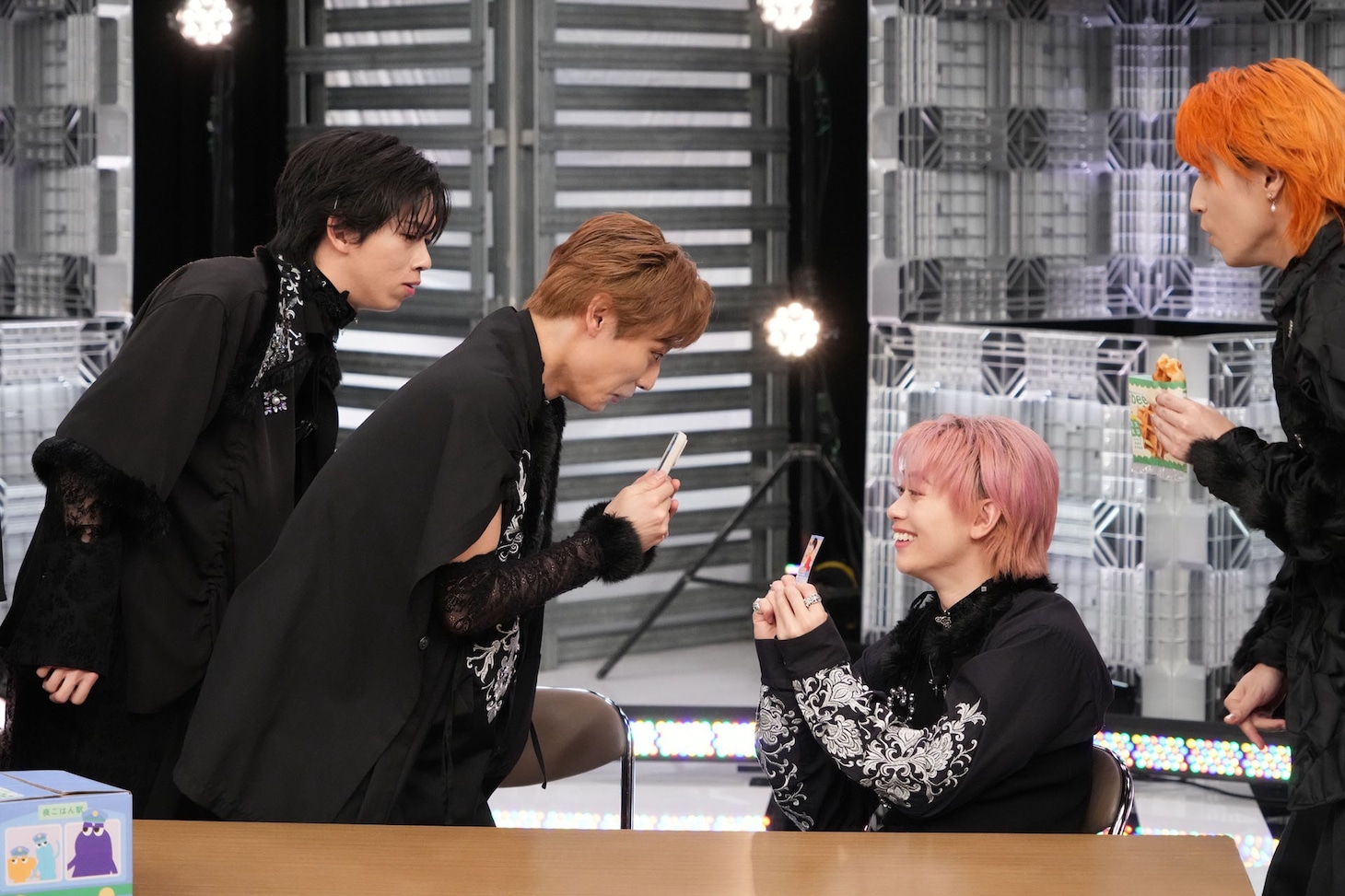 コラボCMの撮影の様子。