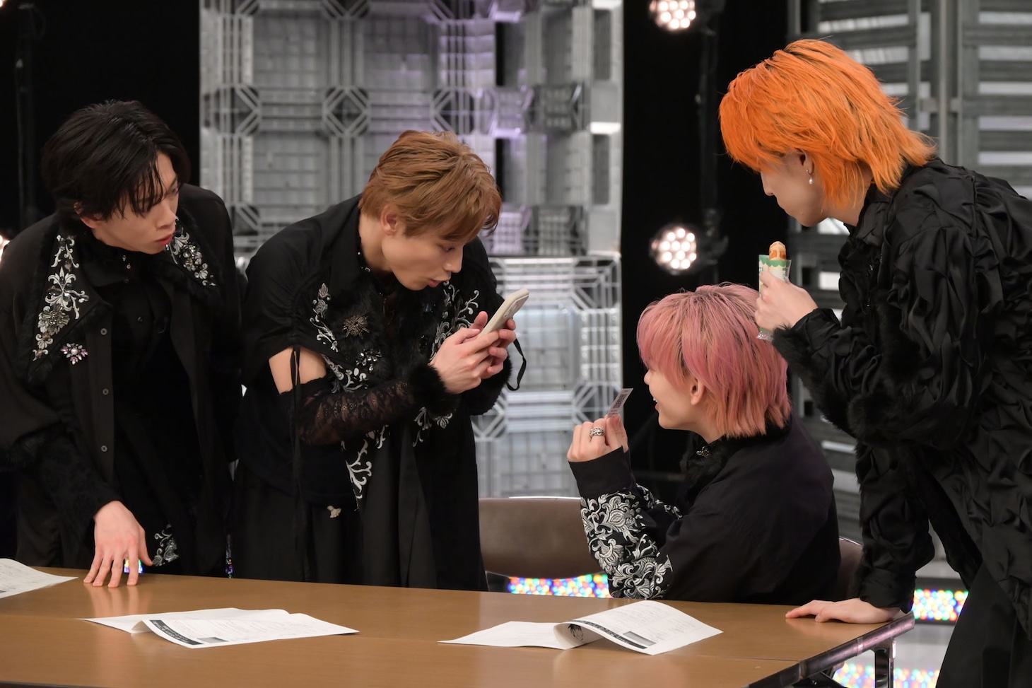 コラボCMの撮影の様子。