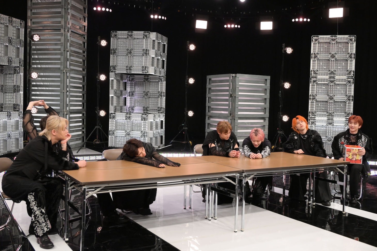 コラボCMの撮影の様子。