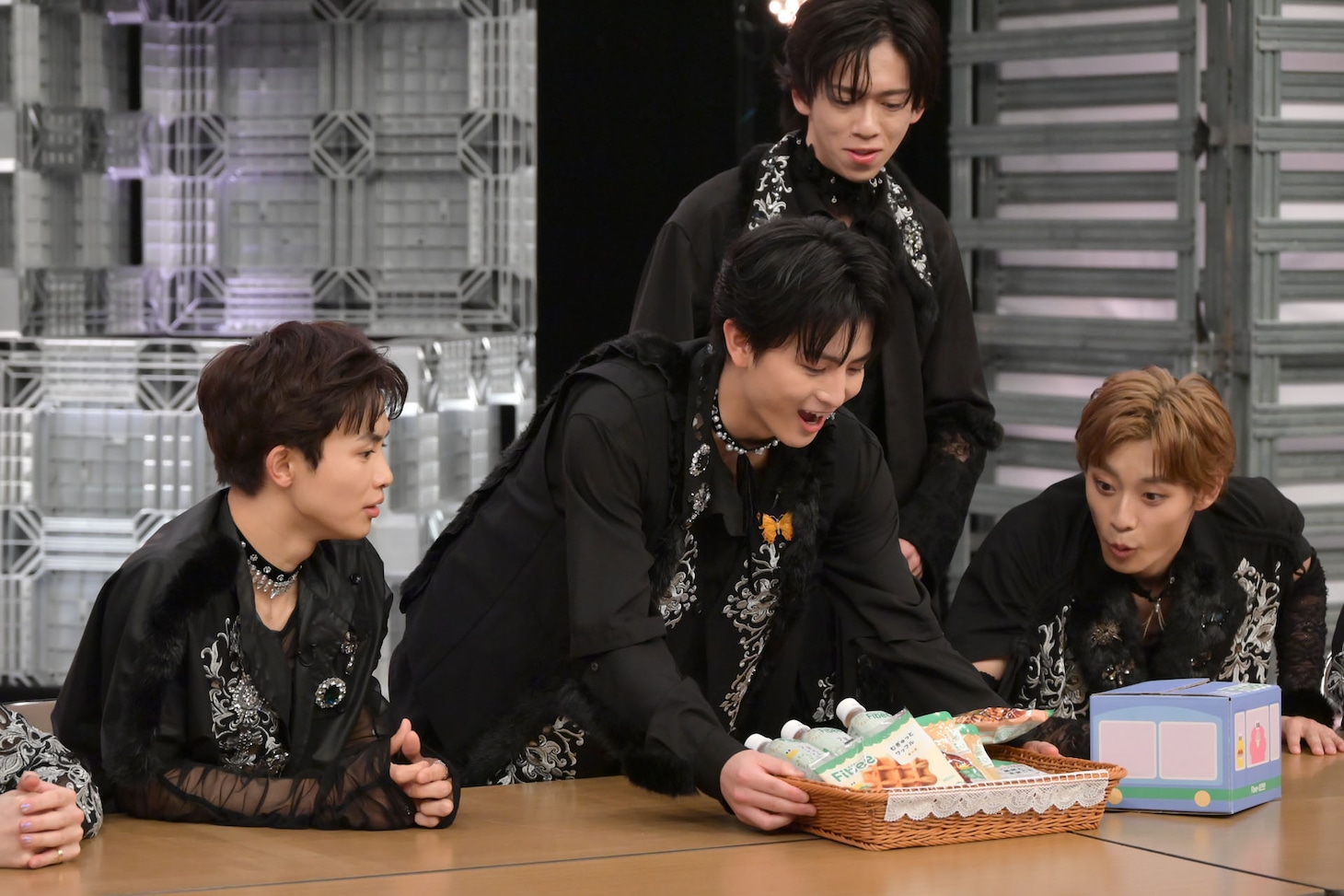 コラボCMの撮影の様子。